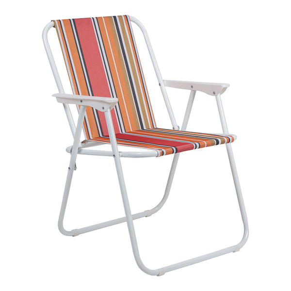 Scaun camping Jette, metal si tesatura, 53x56x73 cm
