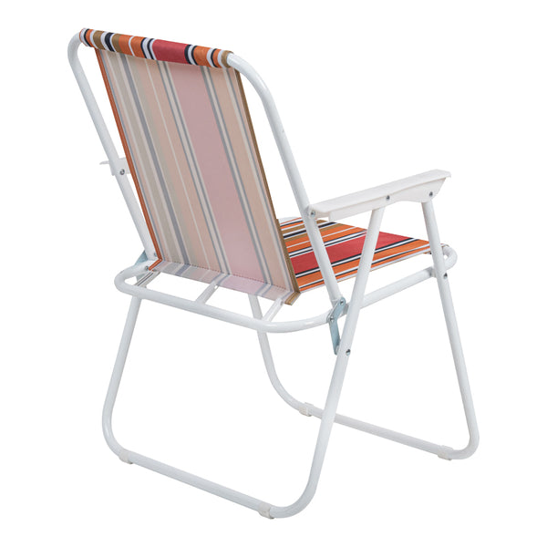 Scaun camping Jette, metal si tesatura, 53x56x73 cm