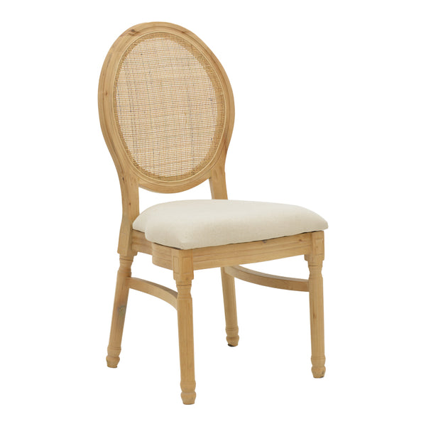 Scaun Canco Natural-ratan, Natural, 50x55x98 cm