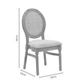 Scaun Canco Natural-ratan, Natural, 50x55x98 cm, foto produs 9