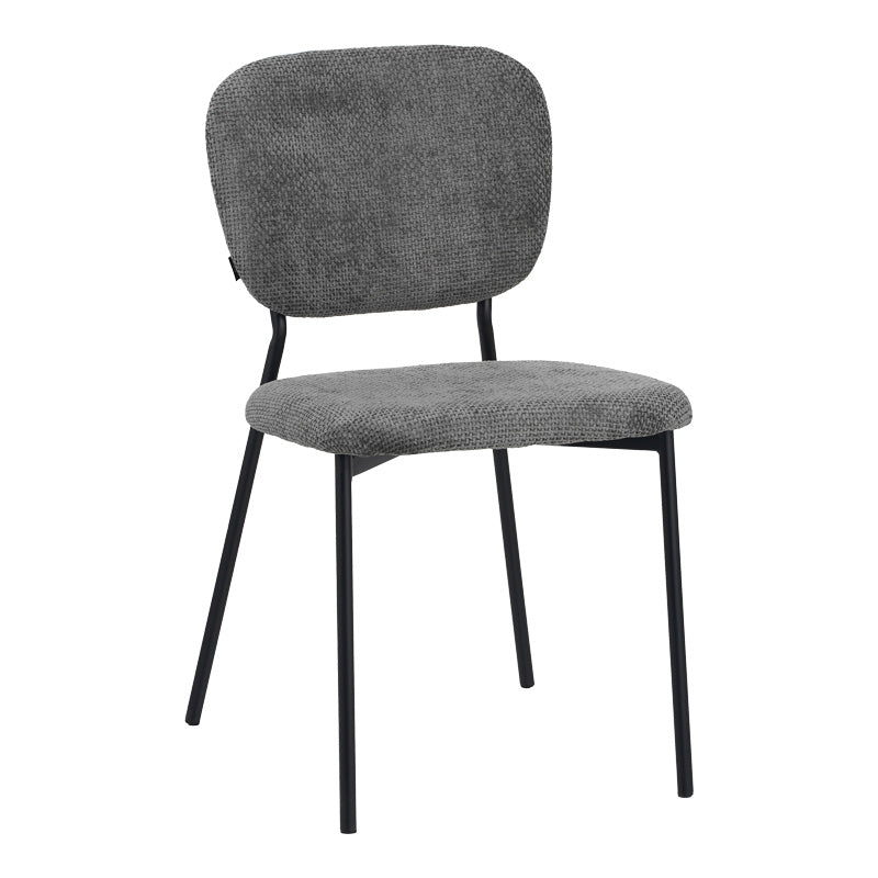 Scaun Cathair, boucle si metal, 48x53x82 cm - Gri