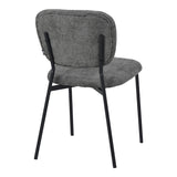 Scaun Cathair, boucle si metal, 48x53x82 cm - Gri