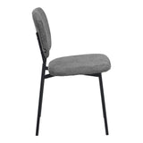 Scaun Cathair, boucle si metal, 48x53x82 cm - Gri