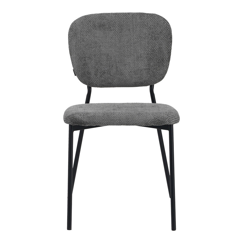 Scaun Cathair, boucle si metal, 48x53x82 cm - Gri