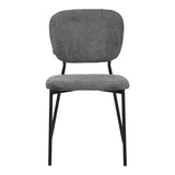 Scaun Cathair, boucle si metal, 48x53x82 cm - Gri