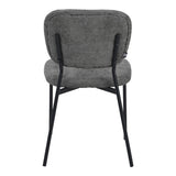 Scaun Cathair, boucle si metal, 48x53x82 cm - Gri