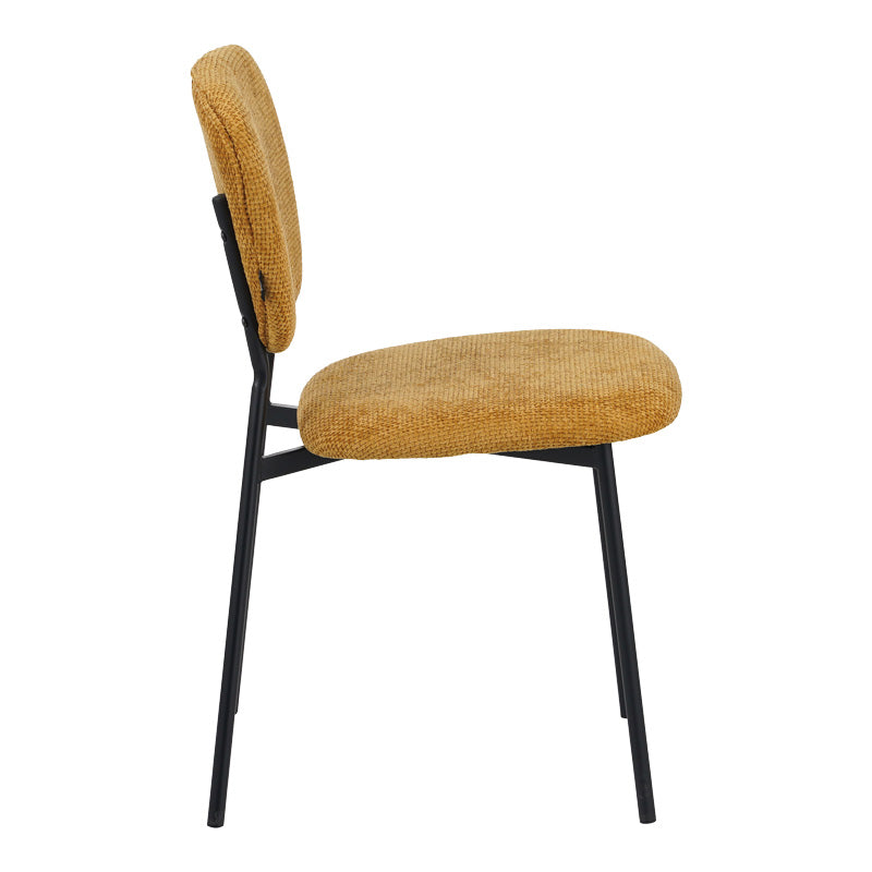Scaun Cathair, boucle si metal, 48x53x82 cm - Galben