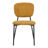 Scaun Cathair, boucle si metal, 48x53x82 cm - Galben
