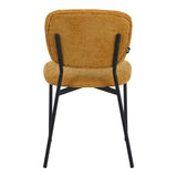 Scaun Cathair, boucle si metal, 48x53x82 cm - Galben