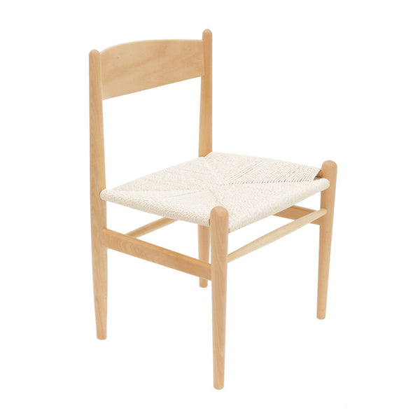 Scaun Conan din lemn de fag Natural - scaun frânghie, Natural, 52x46x78 cm