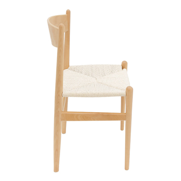 Scaun Conan din lemn de fag Natural - scaun frânghie, Natural, 52x46x78 cm