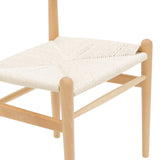Scaun Conan din lemn de fag Natural - scaun frânghie, Natural, 52x46x78 cm