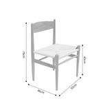 Scaun Conan din lemn de fag Natural - scaun frânghie, Natural, 52x46x78 cm