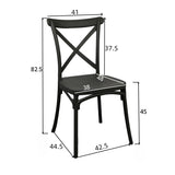Scaun Crossie, Diverse culori, 38x46x82 cm - Alb