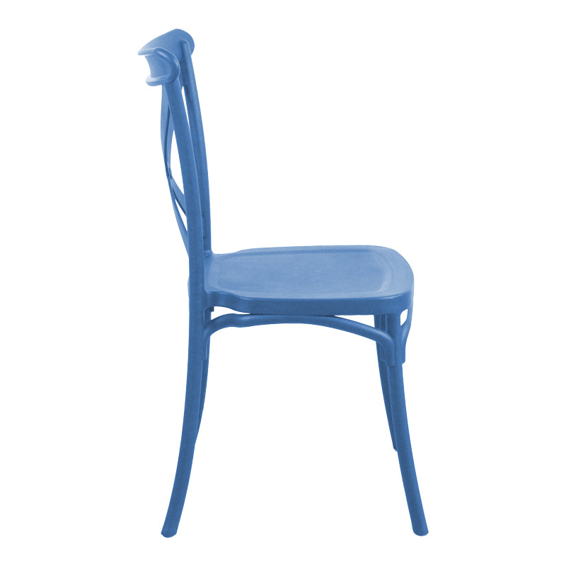 Scaun Crossie, Diverse culori, 38x46x82 cm - Albastru