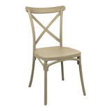 Scaun Crossie, Diverse culori, 38x46x82 cm - Crem