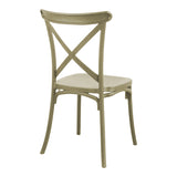 Scaun Crossie, Diverse culori, 38x46x82 cm - Crem