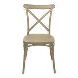 Scaun Crossie, Diverse culori, 38x46x82 cm - Crem