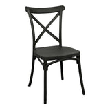 Scaun Crossie, Diverse culori, 38x46x82 cm - Negru