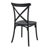 Scaun Crossie, Diverse culori, 38x46x82 cm - Negru