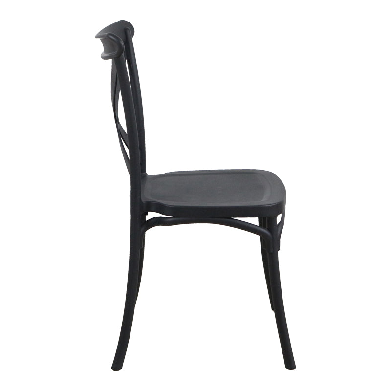 Scaun Crossie, Diverse culori, 38x46x82 cm - Negru