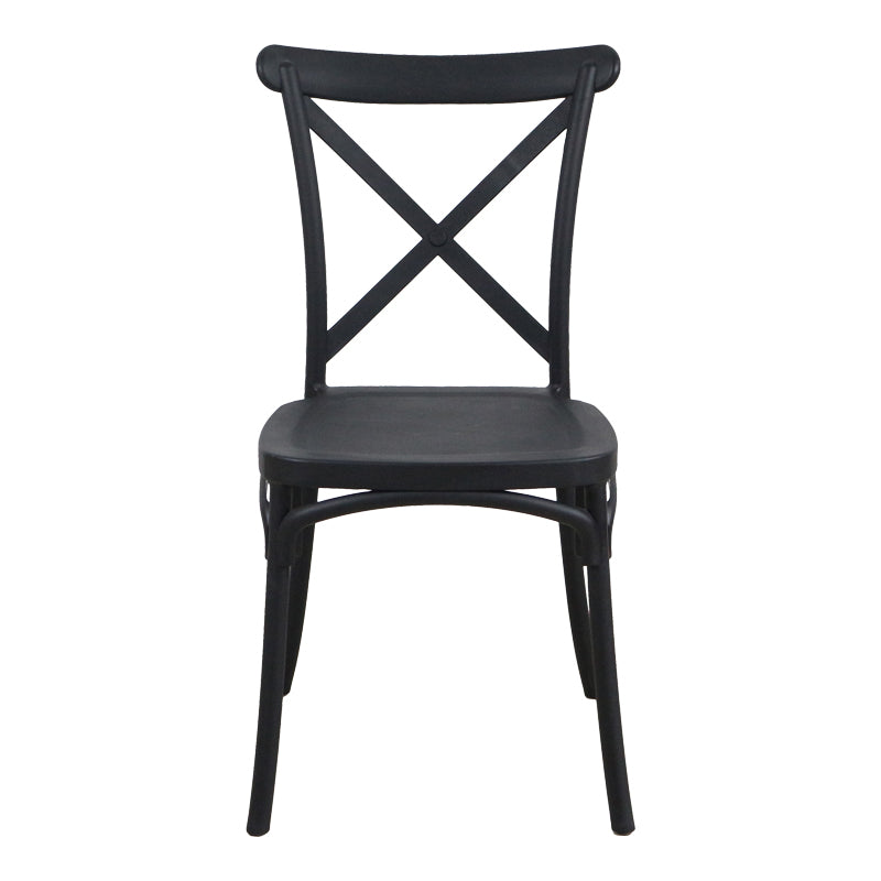 Scaun Crossie, Diverse culori, 38x46x82 cm - Negru