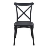 Scaun Crossie, Diverse culori, 38x46x82 cm - Negru