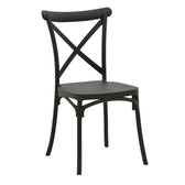 Scaun Crossie Gri inchis 38x46x82 cm