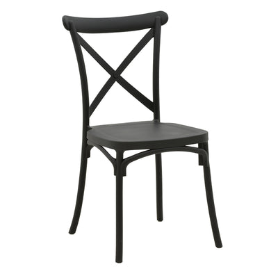Scaun Crossie Gri inchis 38x46x82 cm