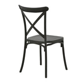 Scaun Crossie, Gri inchis, 38x46x82 cm, imagine suplimentara