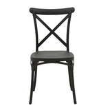 Scaun Crossie, Gri inchis, 38x46x82 cm