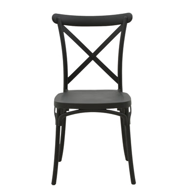 Scaun Crossie, Gri inchis, 38x46x82 cm, perspectiva suplimentara