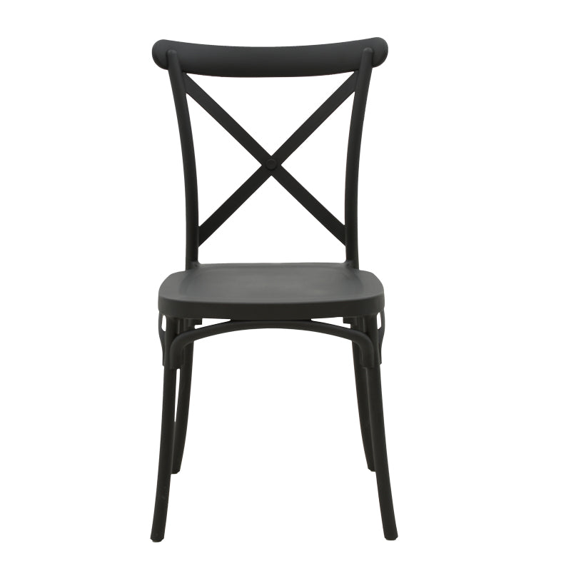 Scaun Crossie, Gri inchis, 38x46x82 cm, perspectiva suplimentara