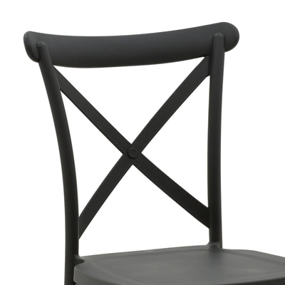 Scaun Crossie, Gri inchis, 38x46x82 cm, foto produs 6