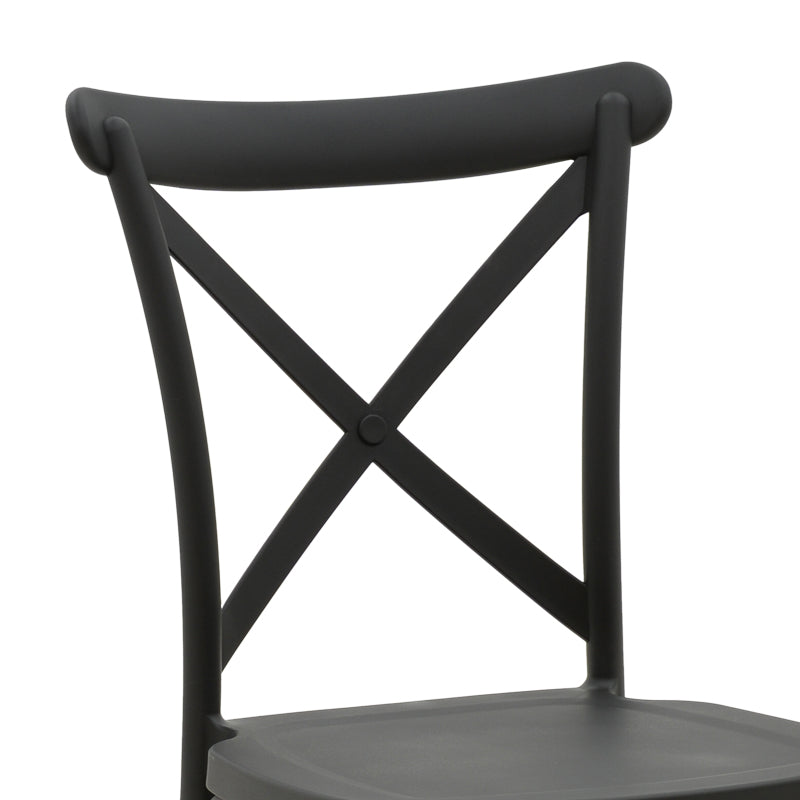 Scaun Crossie, Gri inchis, 38x46x82 cm, foto produs 6