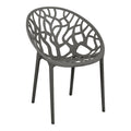Scaun cu brate Daren antracit 59x60x80 cm