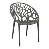 Scaun cu brate Daren antracit 59x60x80 cm