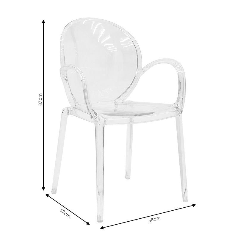Scaun cu brate Flair diverse culoare, 58x52x87 cm - Multicolor