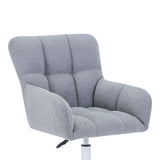 Scaun de birou Givole, teddy, 55x50x86 cm - Gri
