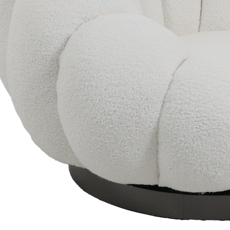 Scaun cu brate pivotant Nester, Diverse culori, 98x97x69 cm - Alb