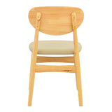 Scaun Cardith, lemn rubberwood si plywood, 48x51x78 cm - Bej