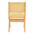 Scaun cu design natural Winslow, Lemn Rubberwood-Ratan, 46x58x80 cm, foto produs 6