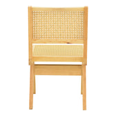 Scaun cu design natural Winslow, Lemn Rubberwood-Ratan, 46x58x80 cm, foto produs 6