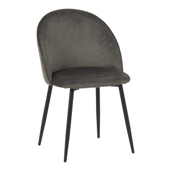 Scaun cu funcție confort Perch, Velur, Negru, 50x43x82 cm