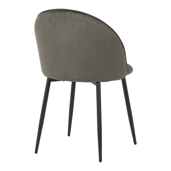Scaun cu funcție confort Perch, Velur, Negru, 50x43x82 cm