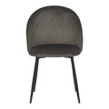 Scaun cu funcție confort Perch, Velur, Negru, 50x43x82 cm, perspectiva suplimentara