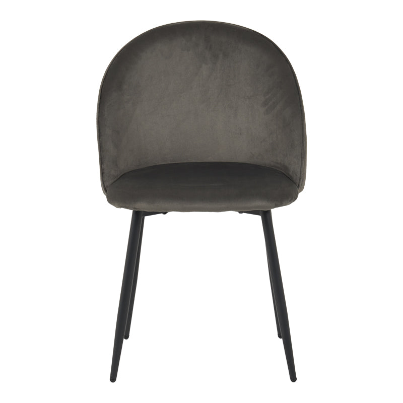 Scaun cu funcție confort Perch, Velur, Negru, 50x43x82 cm