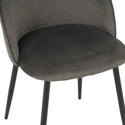 Scaun cu funcție confort Perch, Velur, Negru, 50x43x82 cm, foto produs 6