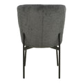 Scaun cu funcție Houlian, Stil Modern, Material textil antracit și metal, negru, 46x66x89 cm, foto produs