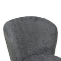 Scaun cu funcție Houlian, Stil Modern, Material textil antracit și metal, negru, 46x66x89 cm, foto produs 6